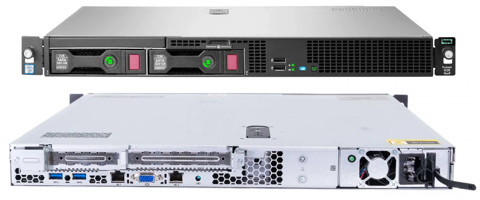 Le serveur HP DL20 Gen9 existant.