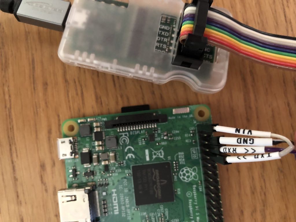 The UART Pins of the Raspberry PI 3