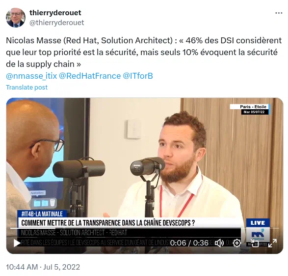 Tweet de @ITforB