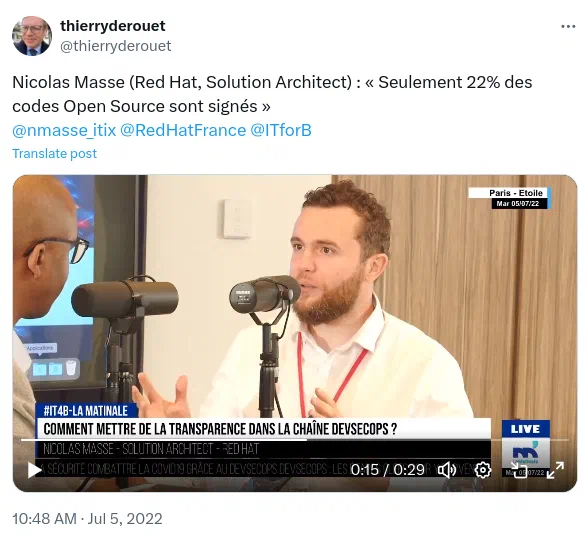 Tweet de @ITforB
